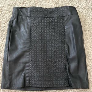 Zara black faux leather skirt - worn a few times - as seen in photos!